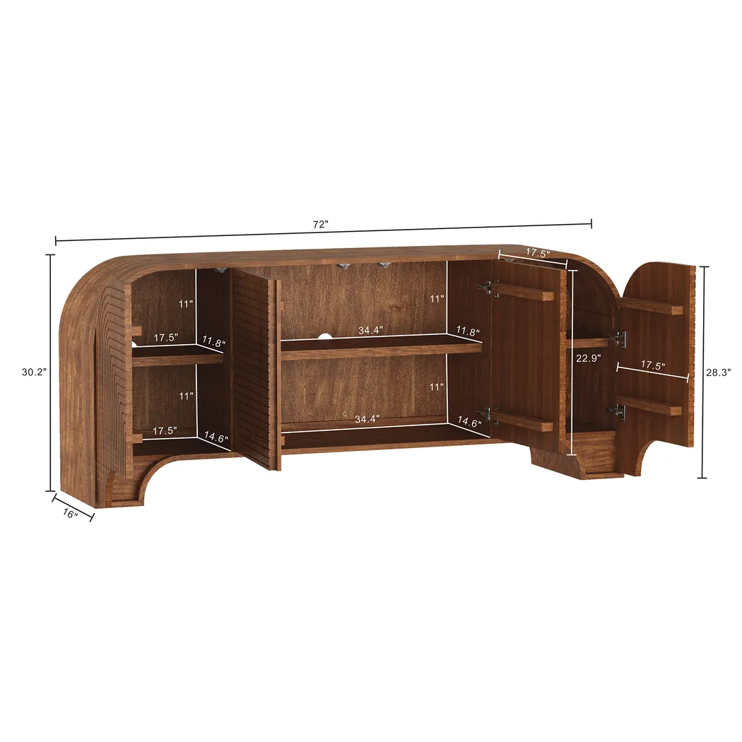 Roxiu Brown Sideboard - Thumbnail - Image 9