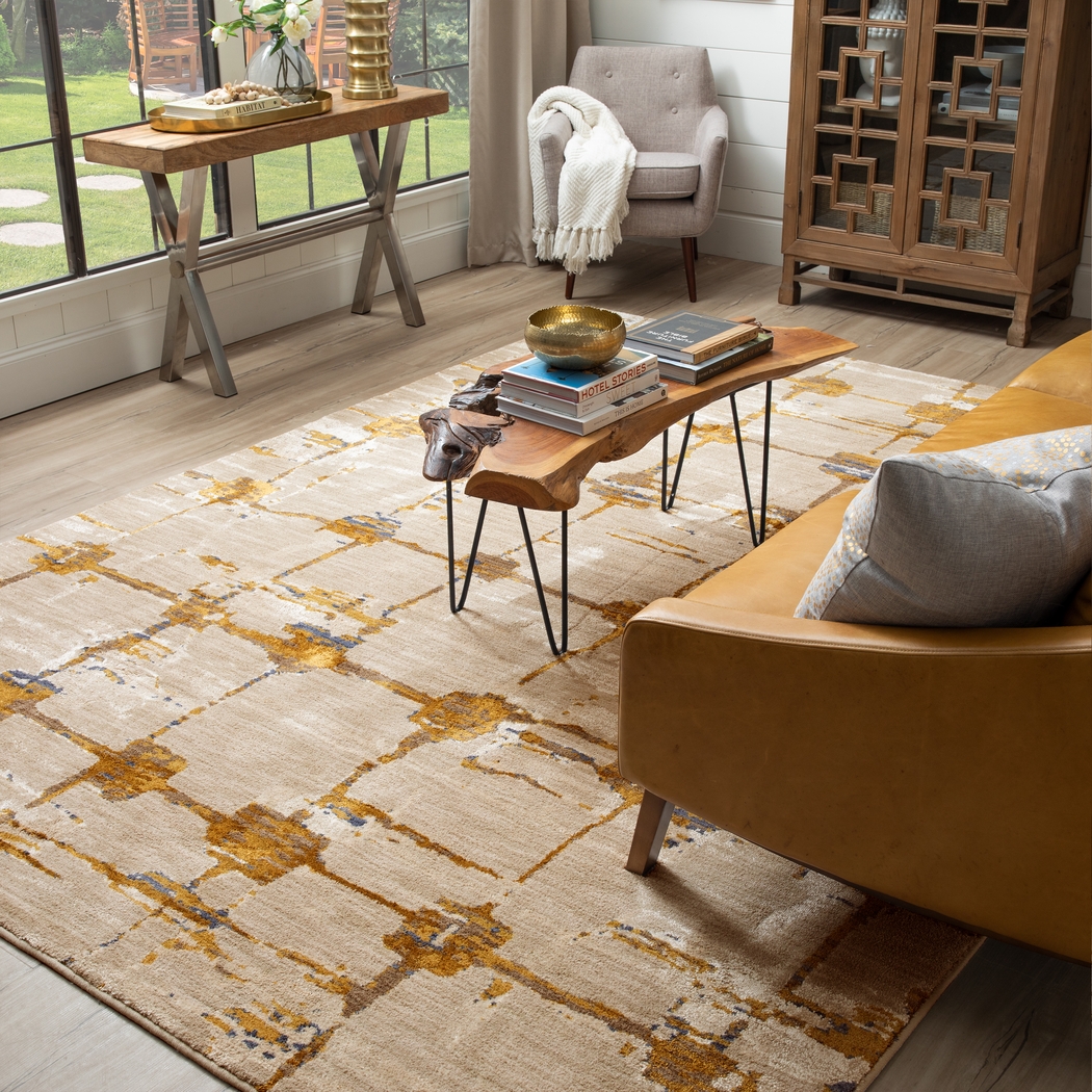 Roxlis Gold 5'3 x 7'10 Rug - Thumbnail - Image 8