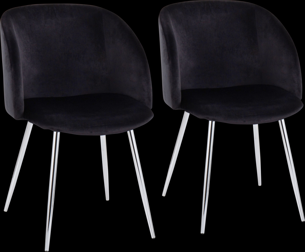 Roxton Black Side Chair Set of 2 - Thumbnail - Image 1