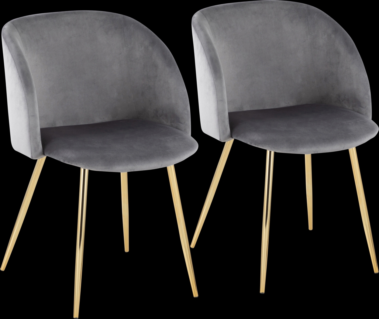 Roxton Silver Side Chair Set of 2 - Thumbnail - Image 1