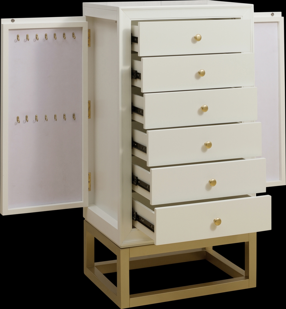 Roxwood White Jewelry Armoire - Thumbnail - Image 5
