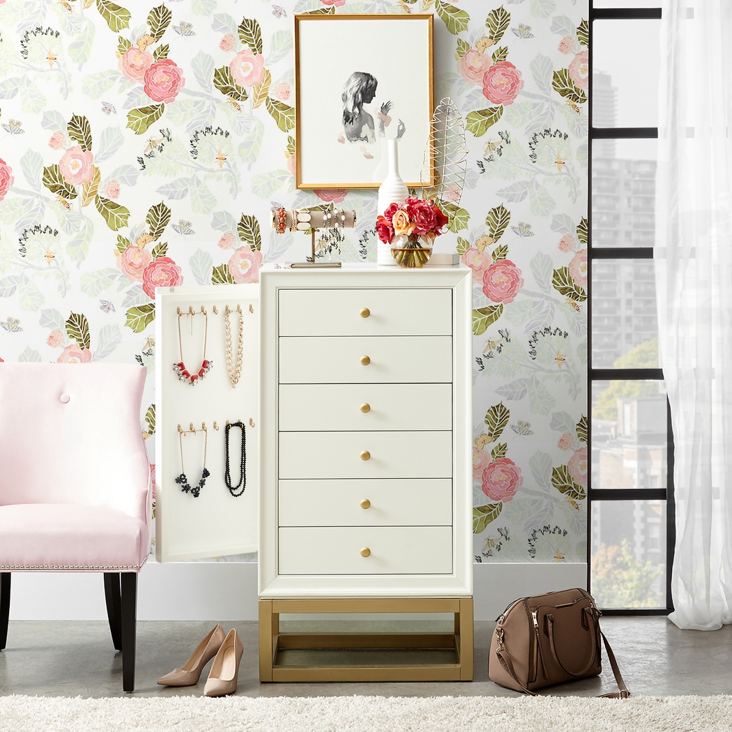 Roxwood White Jewelry Armoire - Thumbnail - Image 9