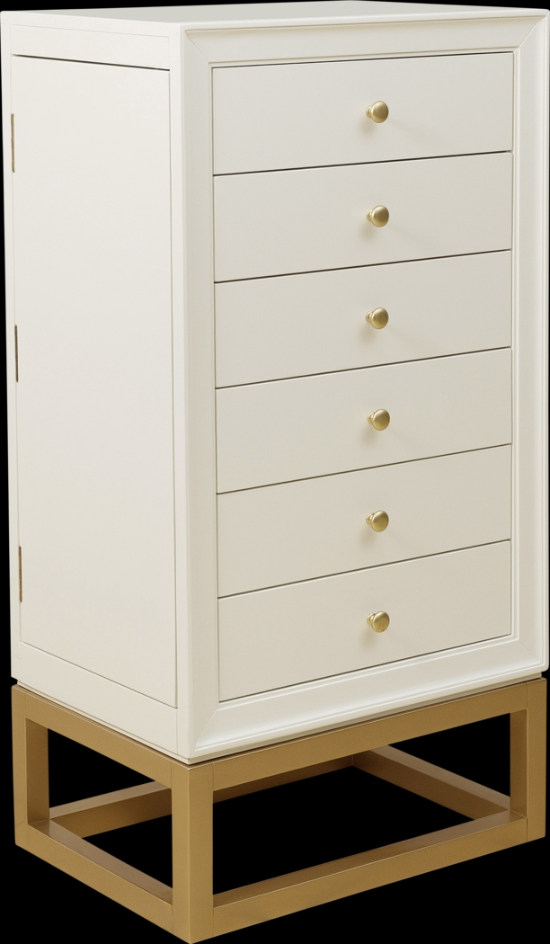 Roxwood White Jewelry Armoire - Thumbnail - Image 1
