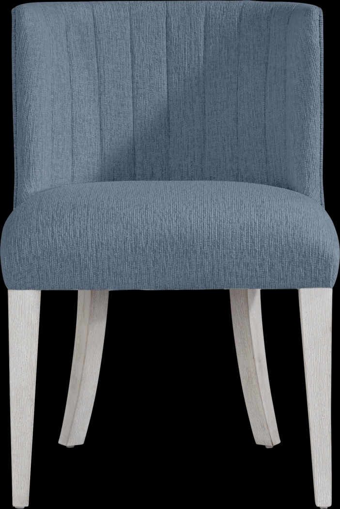 Royal Park Blue Upholstered Side Chair - Thumbnail - Image 2