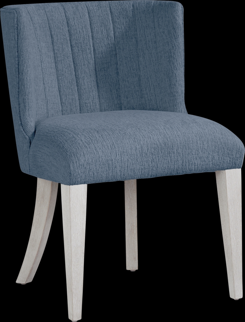 Royal Park Blue Upholstered Side Chair - Thumbnail - Image 1
