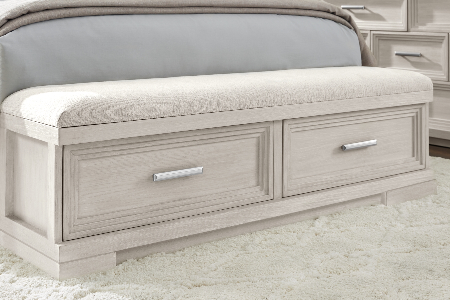 Royal Park Ivory 5 Pc Queen Storage Bedroom - Thumbnail - Image 6