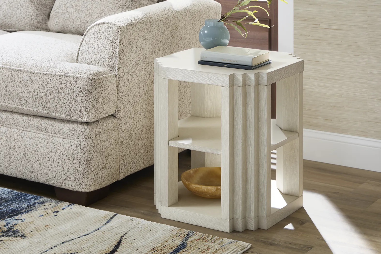 Royal Park Ivory Chairside Table - Thumbnail - Image 3