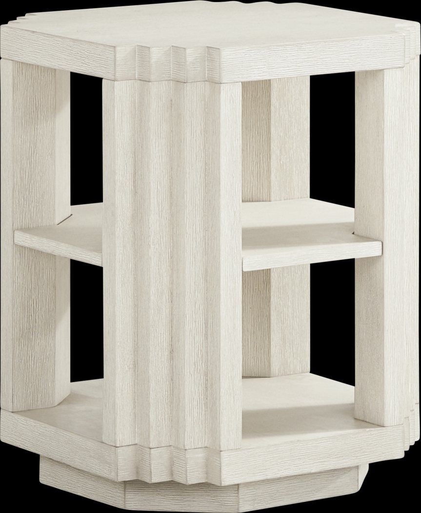 Royal Park Ivory Chairside Table - Thumbnail - Image 1