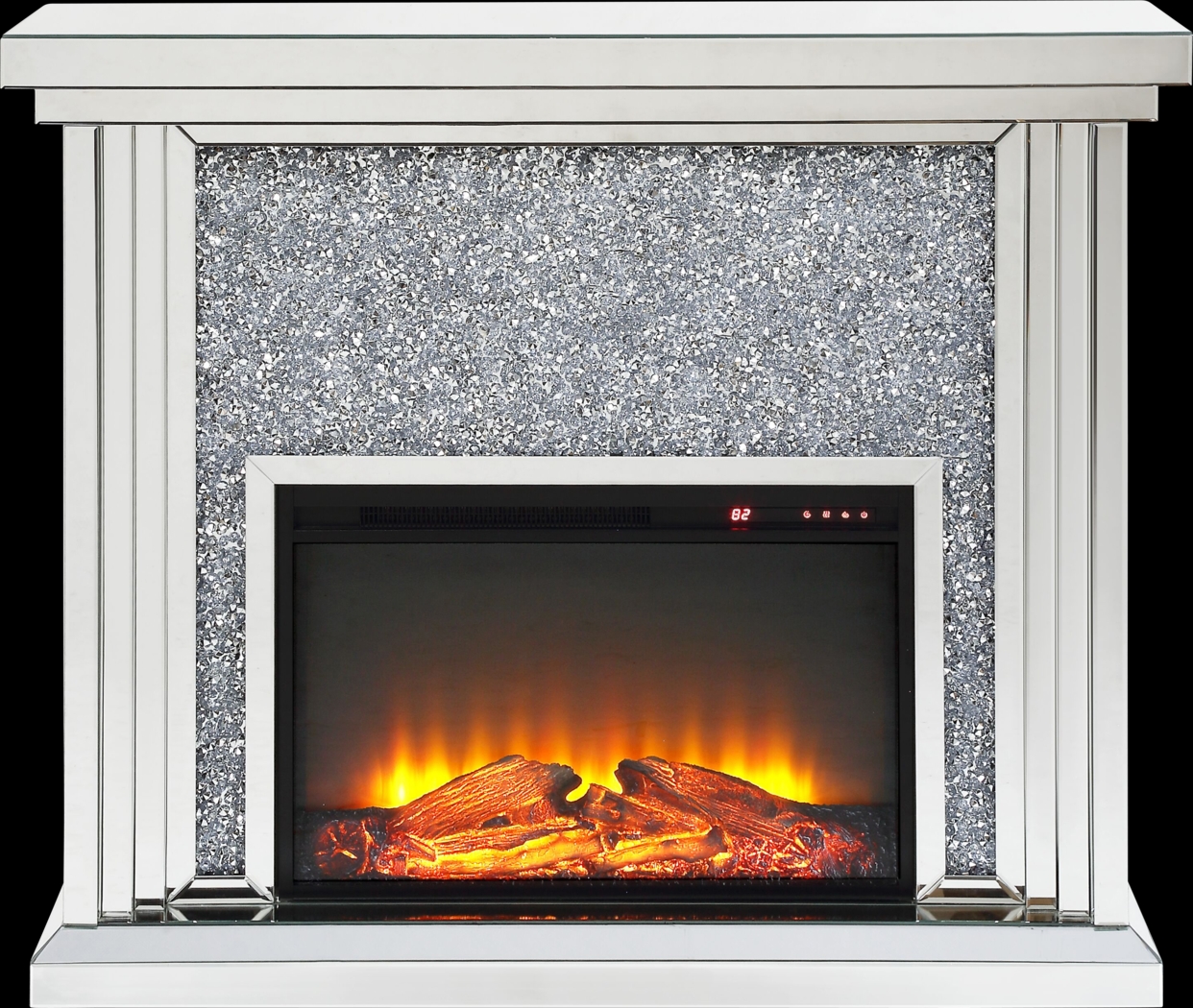 Royalston Silver 47 in. Console, With Electric Fireplace - Thumbnail - Image 1