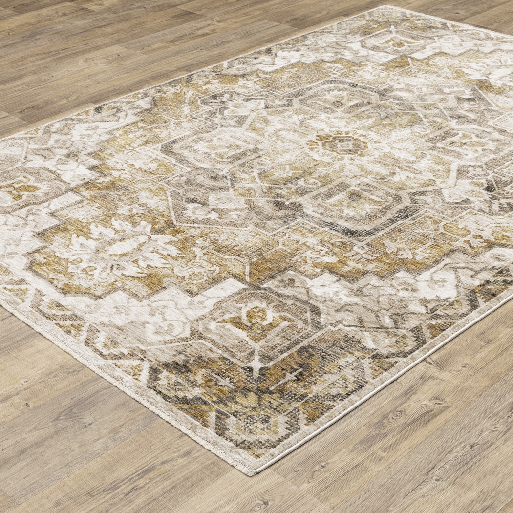 Royaltown Beige 7'10 x 10'10 Rug - Thumbnail - Image 3