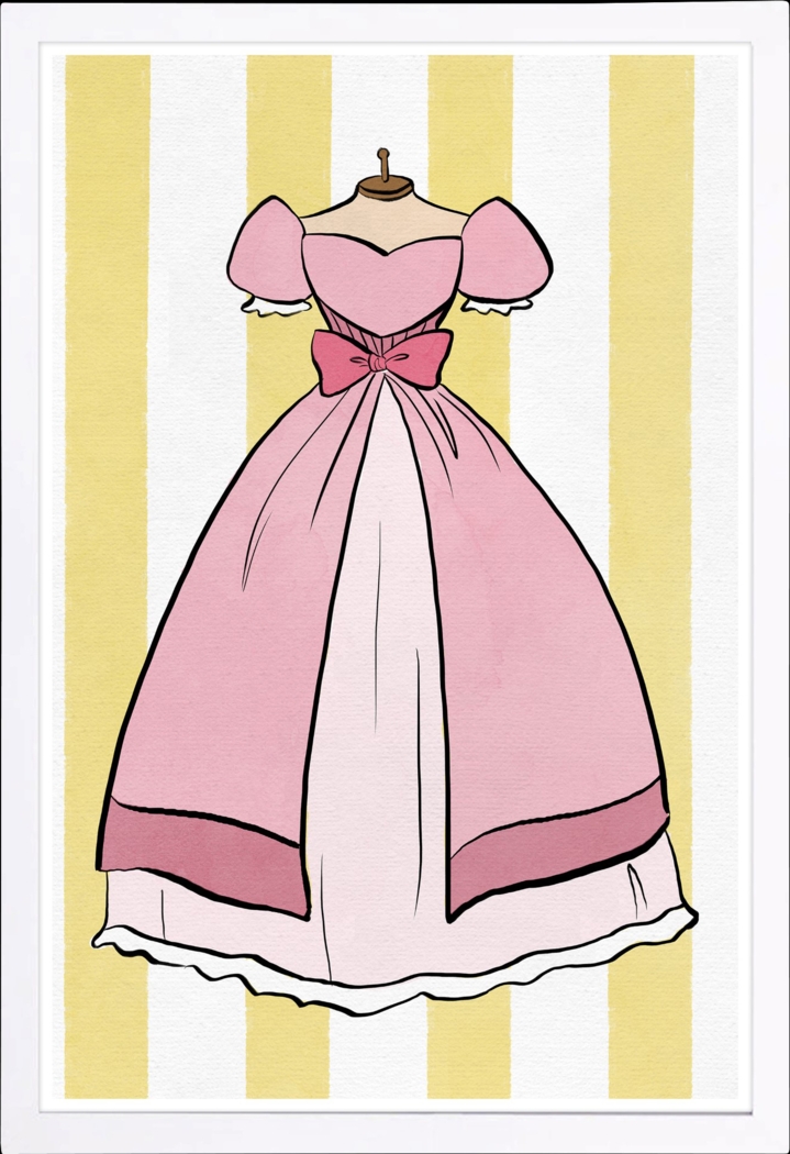 Royalty Dress Pink Artwork - Thumbnail - Image 1