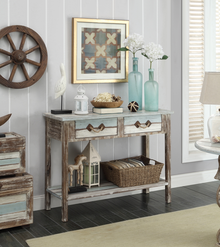 Royalview Blue Sofa Table - Thumbnail - Image 4