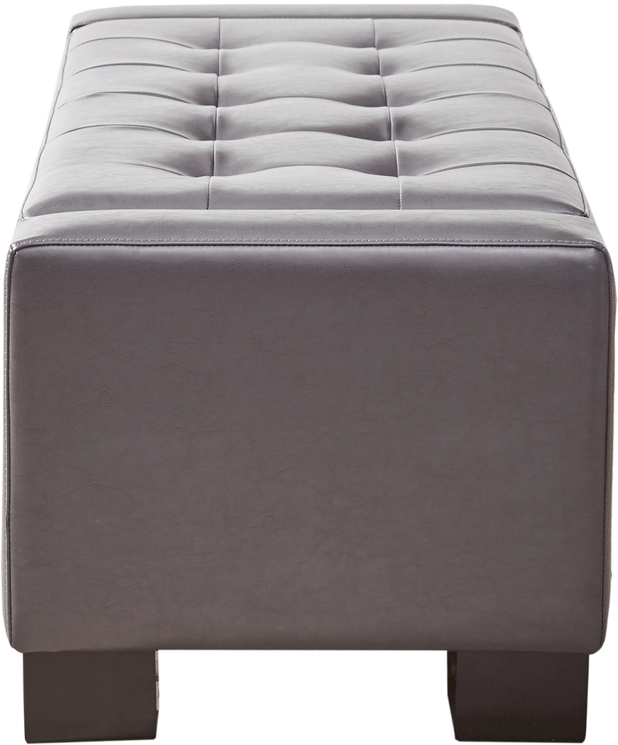 Roystone Gray Accent Bench - Thumbnail - Image 3