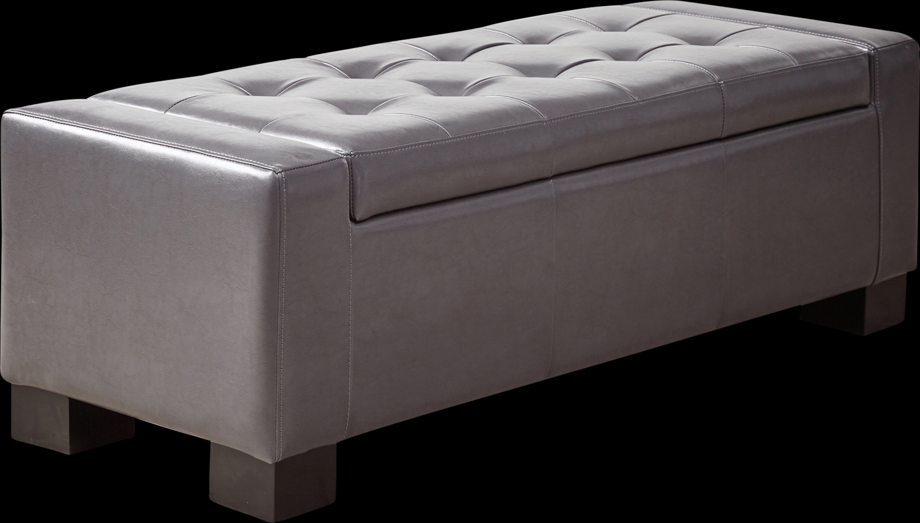 Roystone Gray Accent Bench - Thumbnail - Image 1