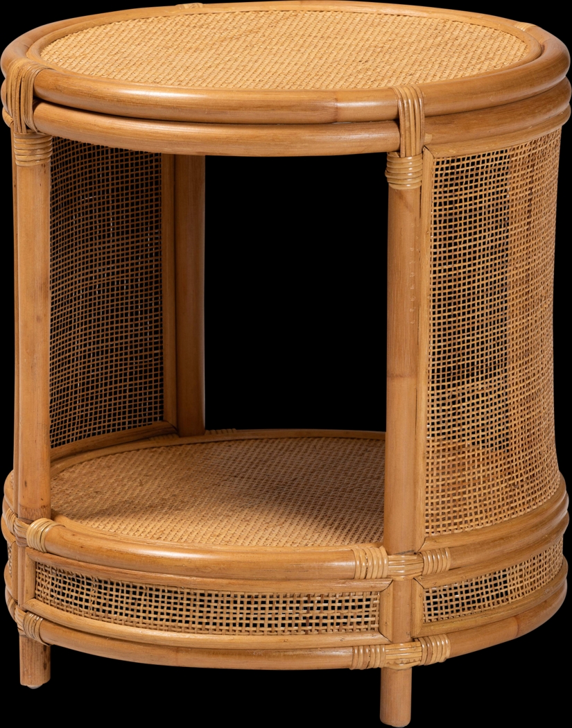 Roystonea Light Brown End Table - Thumbnail - Image 1