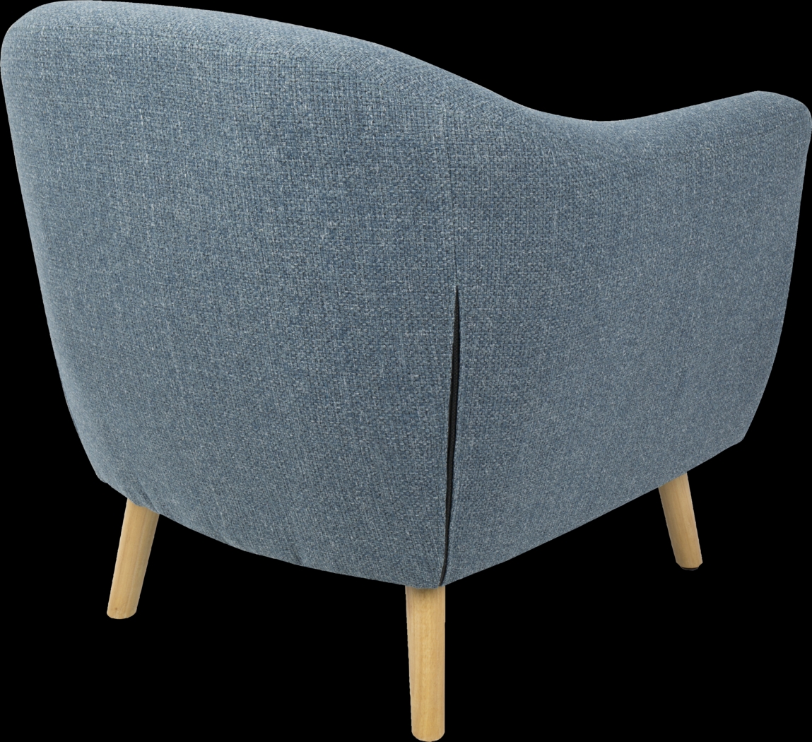 Rozelle Blue Accent Chair - Thumbnail - Image 2