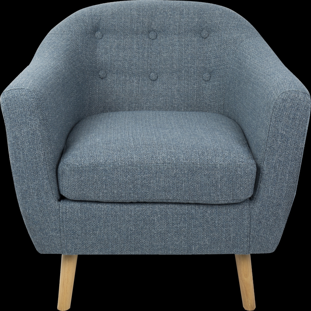 Rozelle Blue Accent Chair - Thumbnail - Image 3