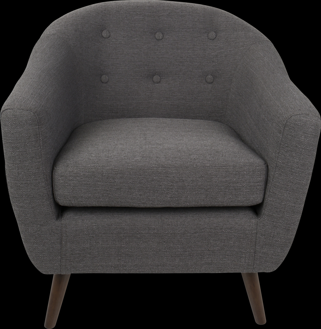 Rozelle Gray Accent Chair - Thumbnail - Image 2