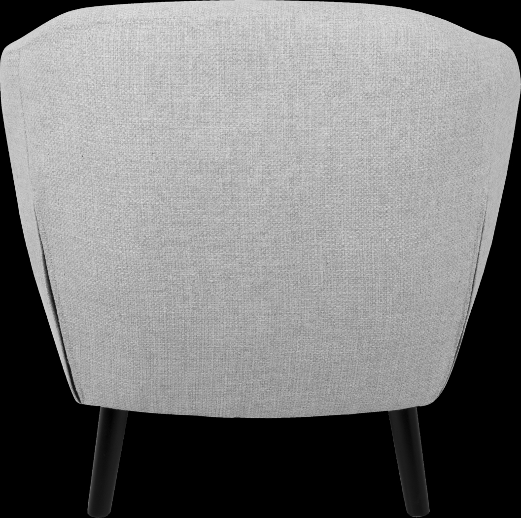 Rozelle Light Gray Accent Chair - Thumbnail - Image 2