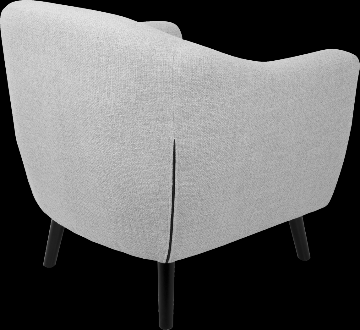 Rozelle Light Gray Accent Chair - Thumbnail - Image 3