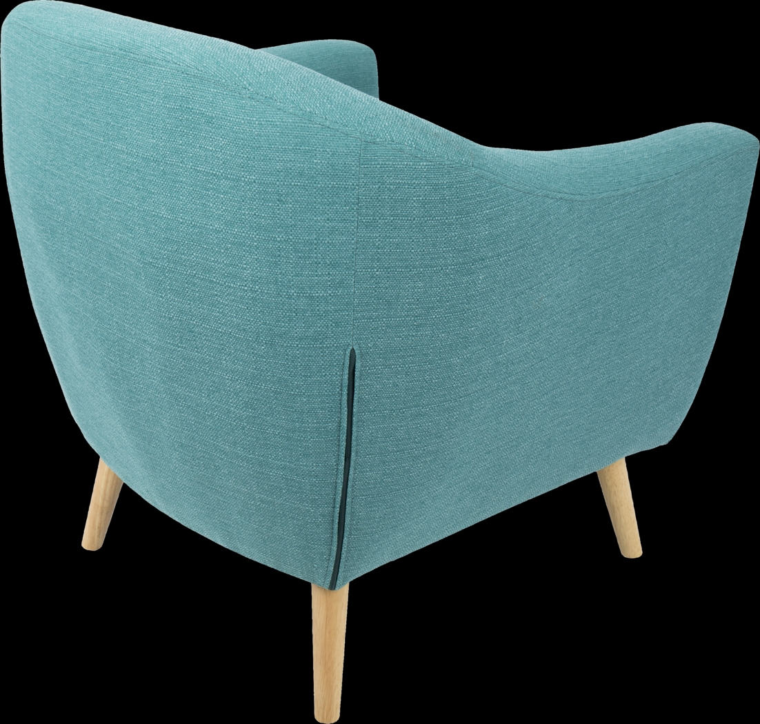 Rozelle Teal Accent Chair - Thumbnail - Image 3