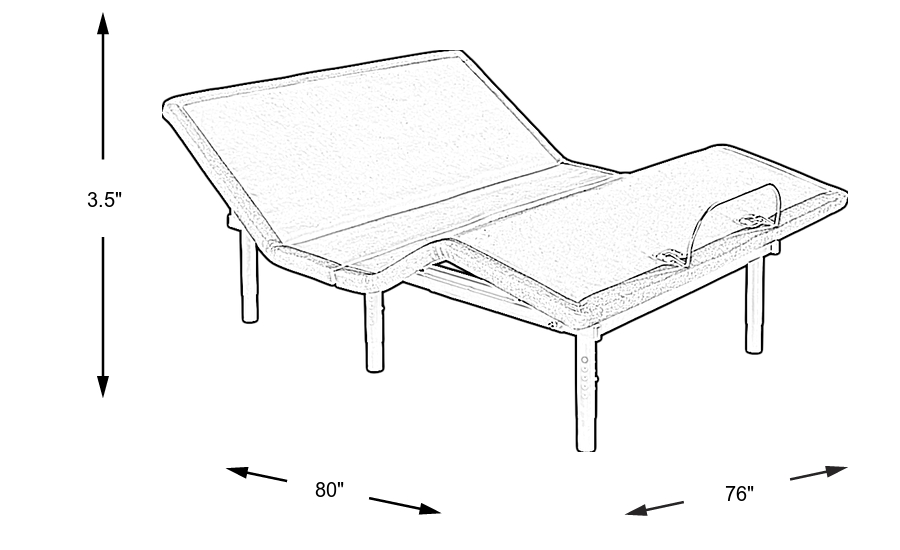 Dimension Image. Please refer to the Dimension Tab on this page for dimension details.