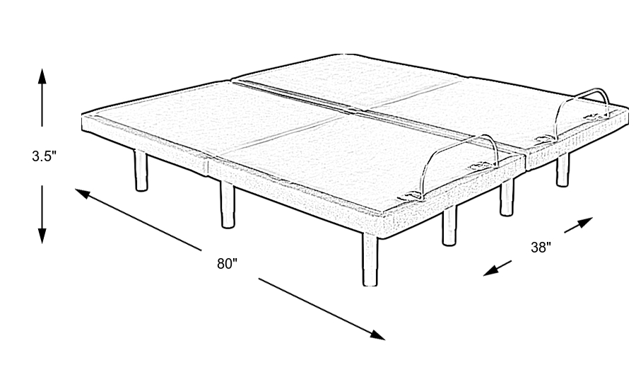 Dimension Image. Please refer to the Dimension Tab on this page for dimension details.