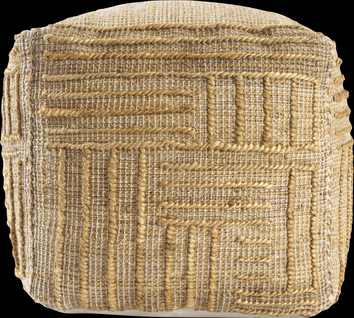 Ruasen Tan Pouf - Thumbnail - Image 1