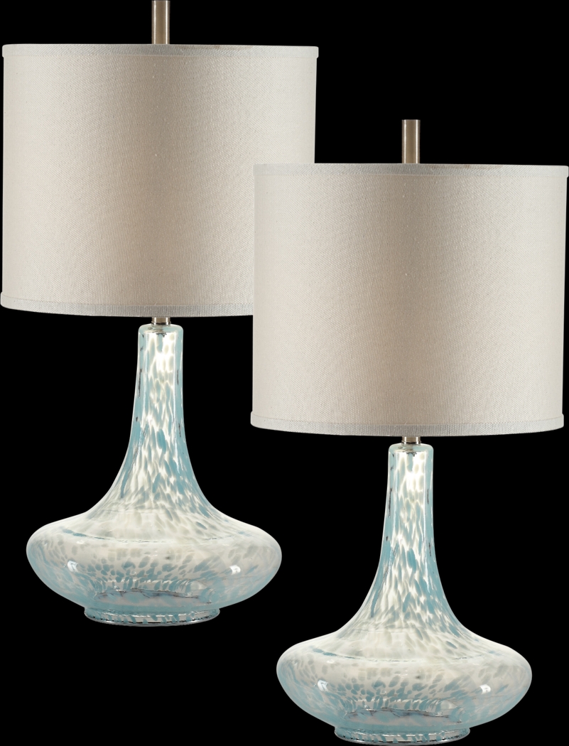Rubery Cove Blue Table Lamps, Set of 2 - Thumbnail - Image 1