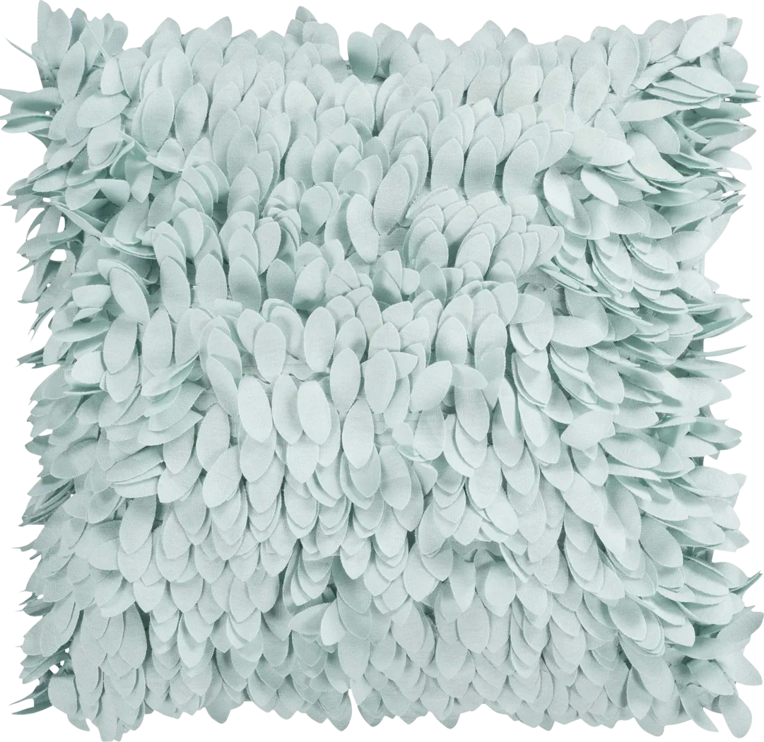 Ruffle and Frill Seafoam Accent Pillow - Thumbnail - Image 1