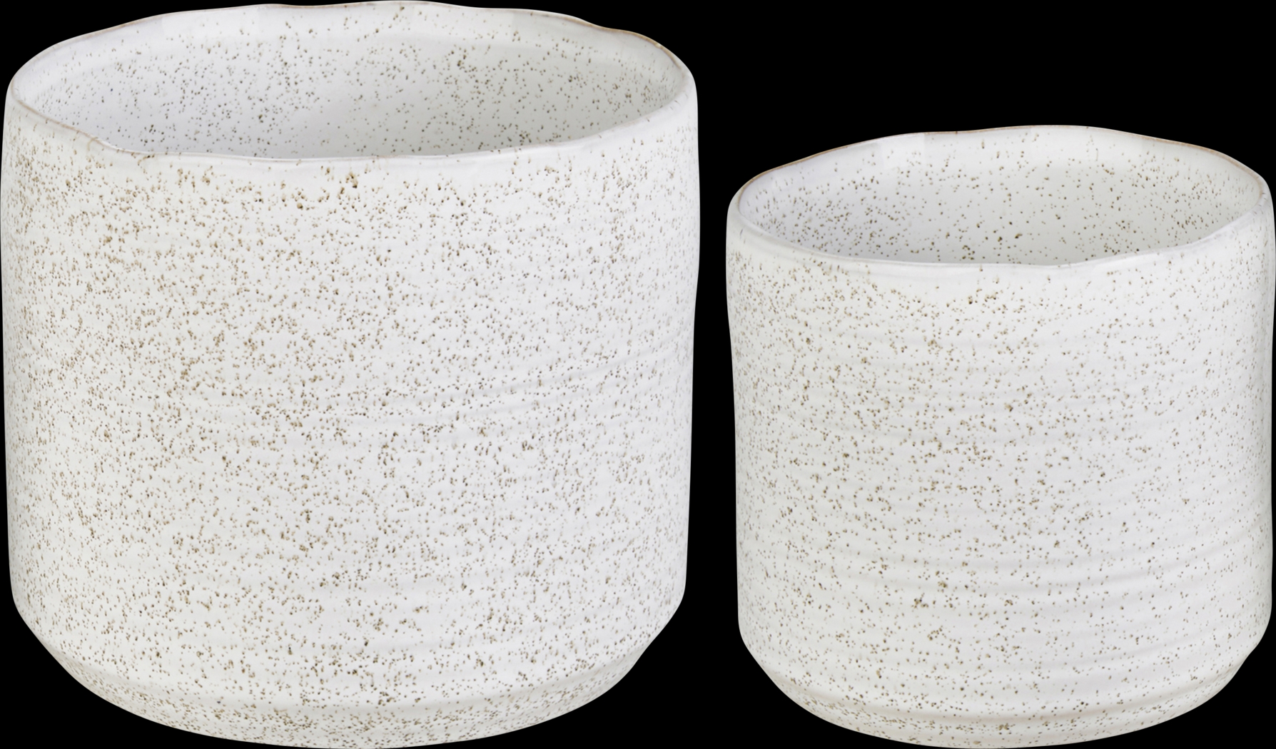 Ruffner White Planter, Set of 2 - Thumbnail - Image 1