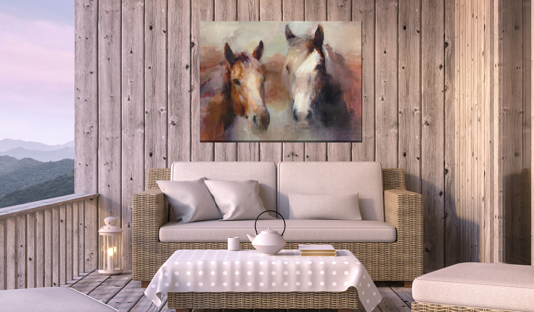 Rugged Duo Brown Indoor/Outdoor Wall Art - Thumbnail - Image 2