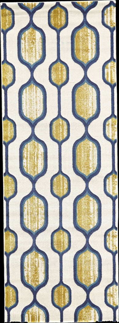 Rukma Cream 2'10 x 7'10 Runner Rug - Thumbnail - Image 1