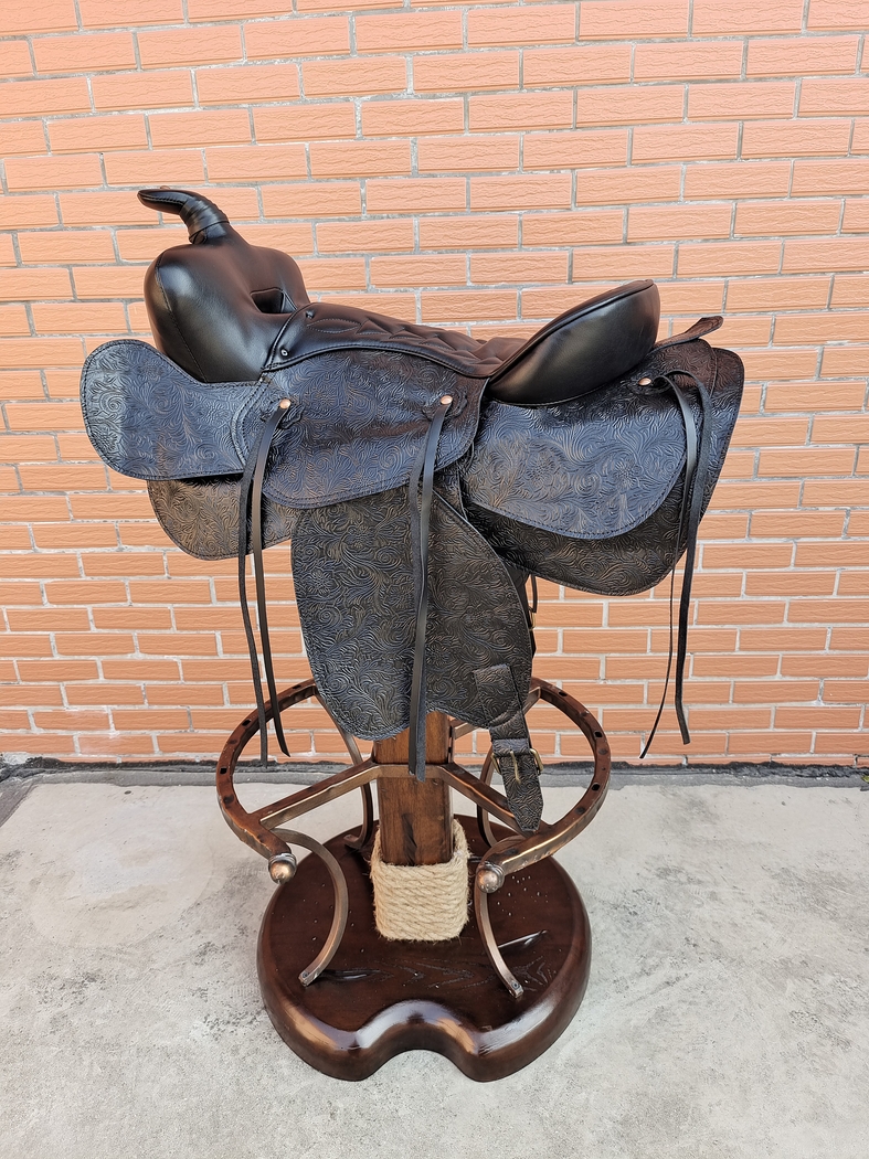 Rulen Brown Swivel Counter Height Stool - Thumbnail - Image 2