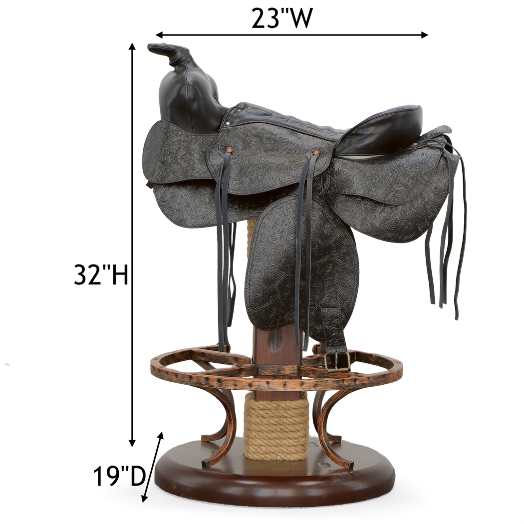 Rulen Brown Swivel Counter Height Stool - Thumbnail - Image 5