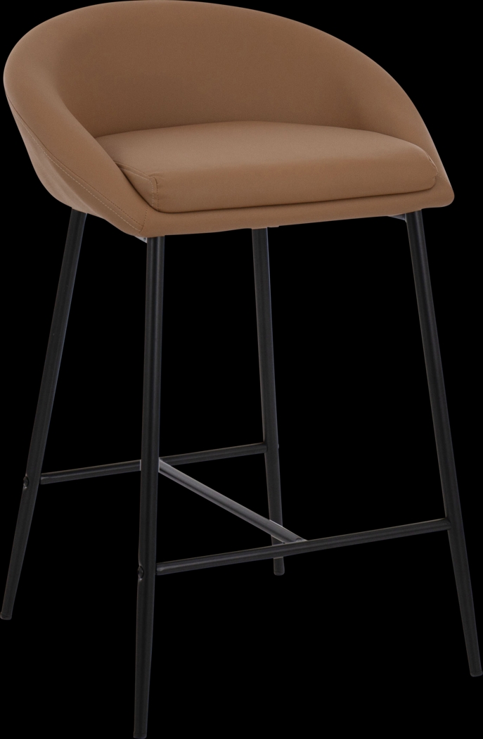 Ruley Camel Counter Height Stool, Set of 2 - Thumbnail - Image 4