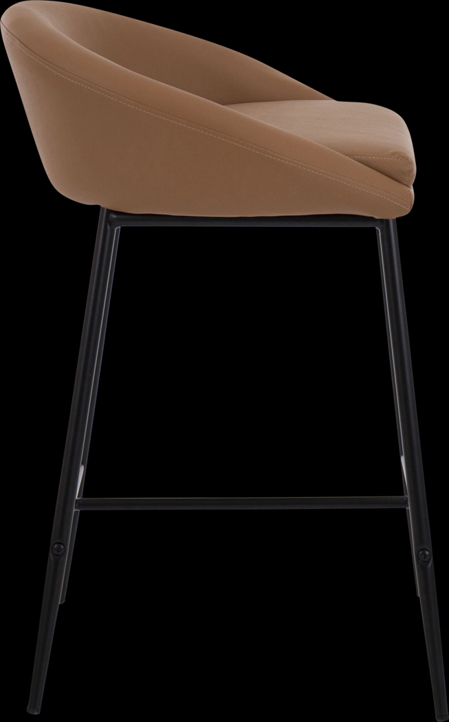 Ruley Camel Counter Height Stool, Set of 2 - Thumbnail - Image 5