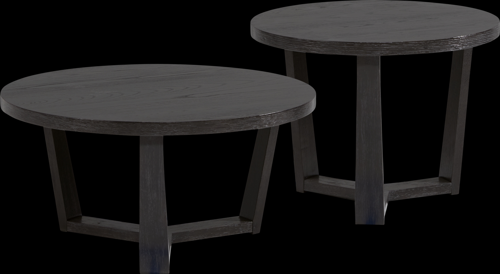 Rumie Brown 2 Pc Cocktail Table Set - Thumbnail - Image 1