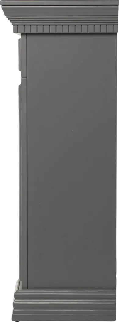 Runnelwood II Gray 50 in. Console With Electric Log Fireplace - Thumbnail - Image 4