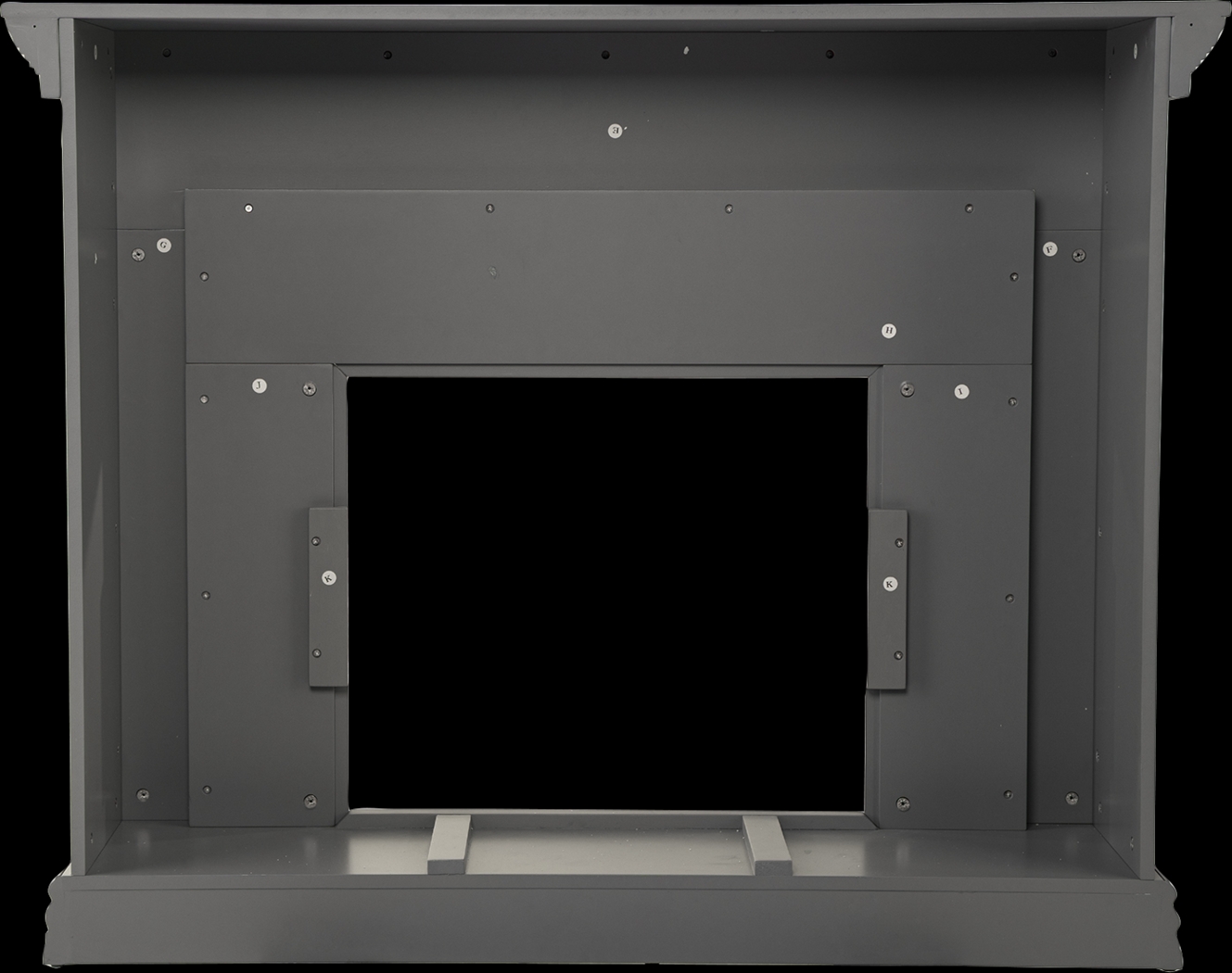 Runnelwood III Gray 50 in. Console, With Smart Electric Fireplace - Thumbnail - Image 2