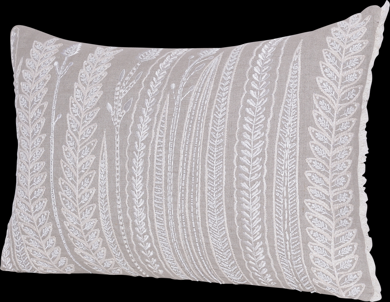 Running Bay Beige Lumbar Pillow - Thumbnail - Image 3
