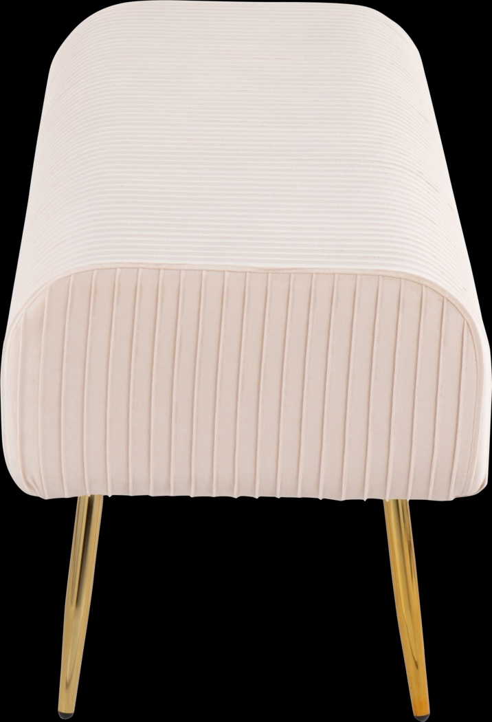 Runnymede Cream Accent Bench - Thumbnail - Image 2