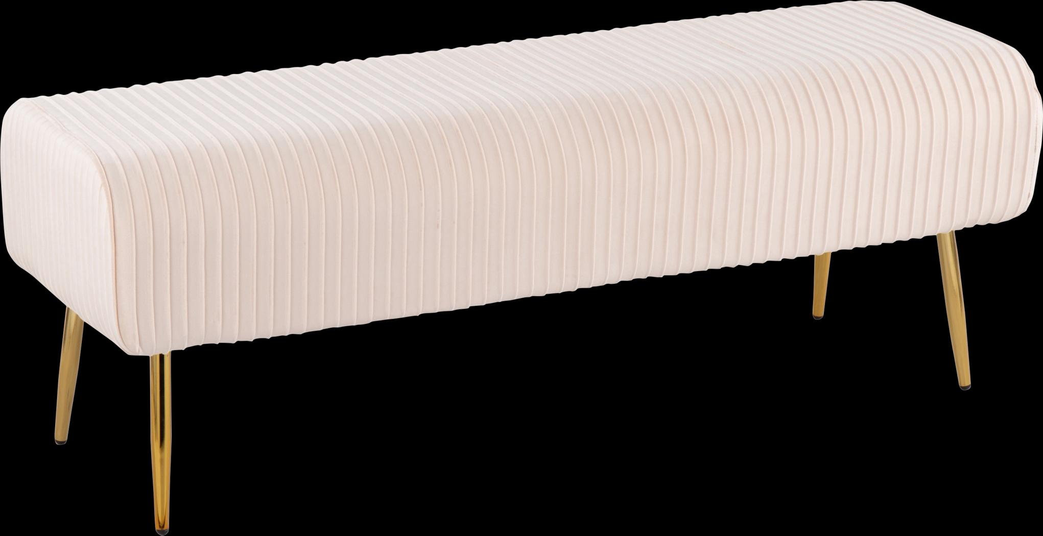 Runnymede Cream Accent Bench - Thumbnail - Image 1