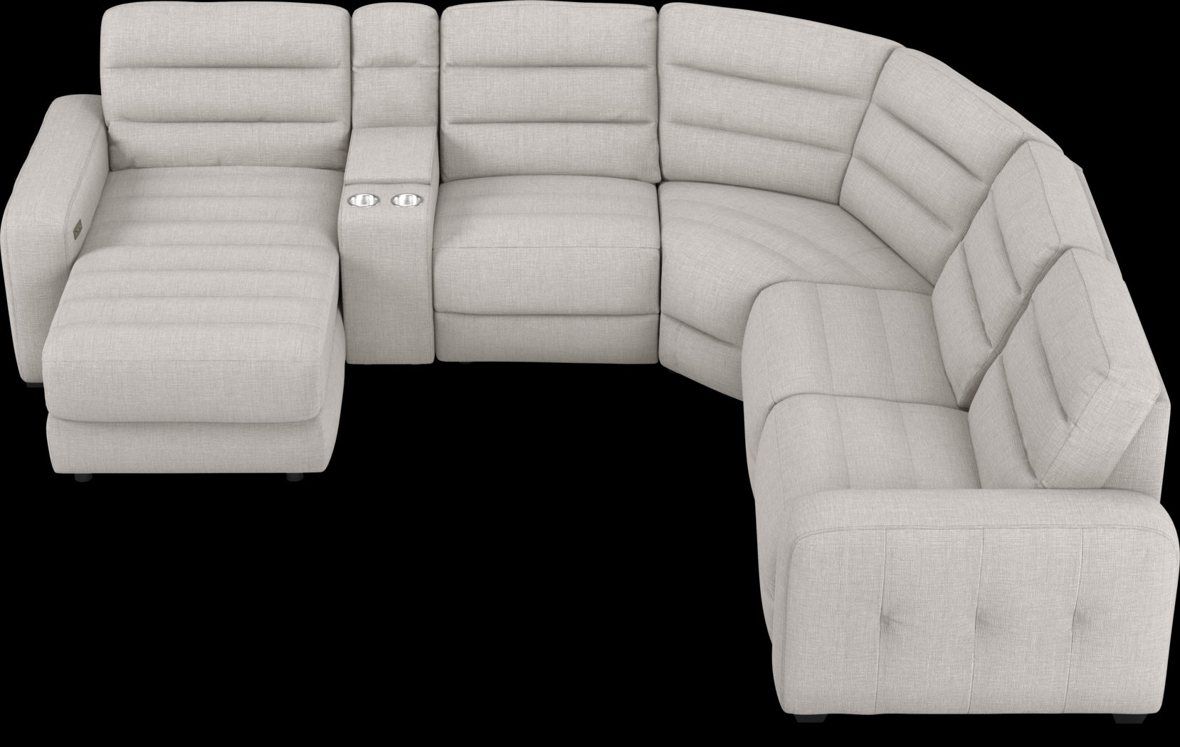Runyon Canyon Platinum 6 Pc Power Reclining Sectional - Thumbnail - Image 4