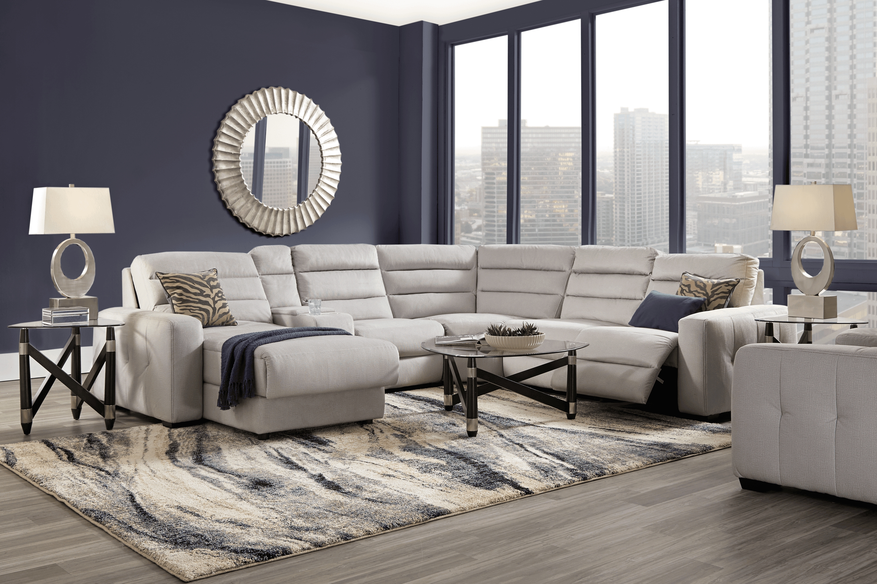 Runyon Canyon Platinum 6 Pc Power Reclining Sectional - Thumbnail - Image 2