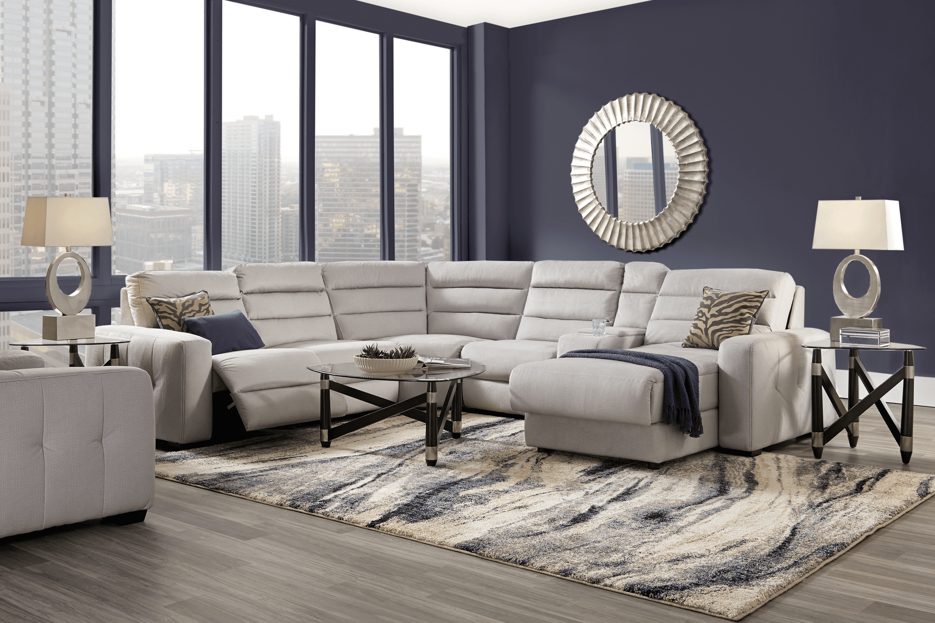 Runyon Canyon Platinum 6 Pc Power Reclining Sectional - Thumbnail - Image 2