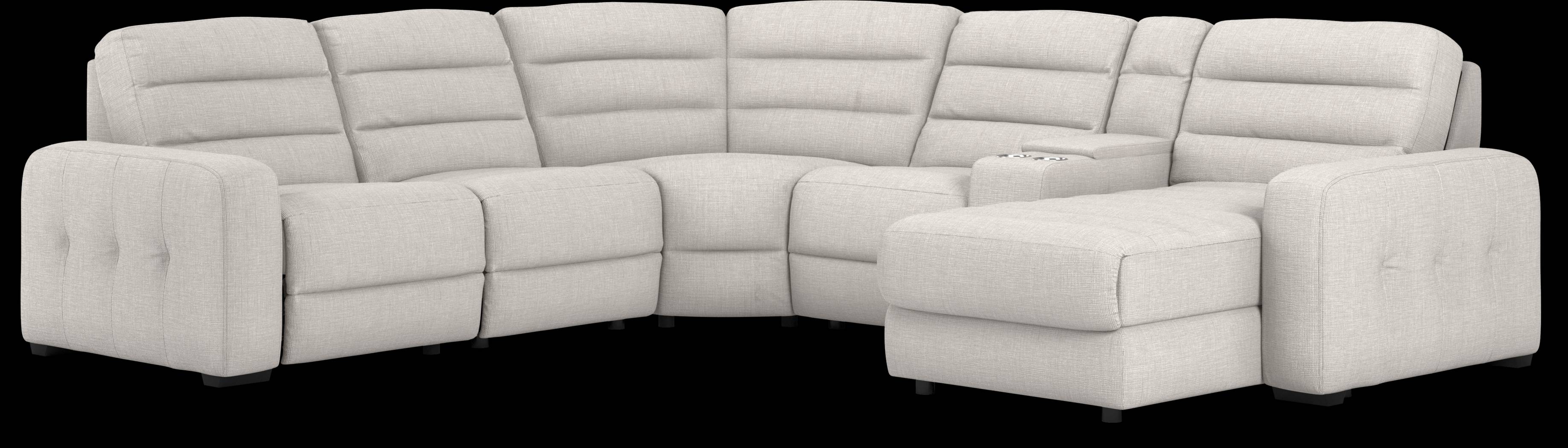 Runyon Canyon Platinum 6 Pc Power Reclining Sectional - Thumbnail - Image 1