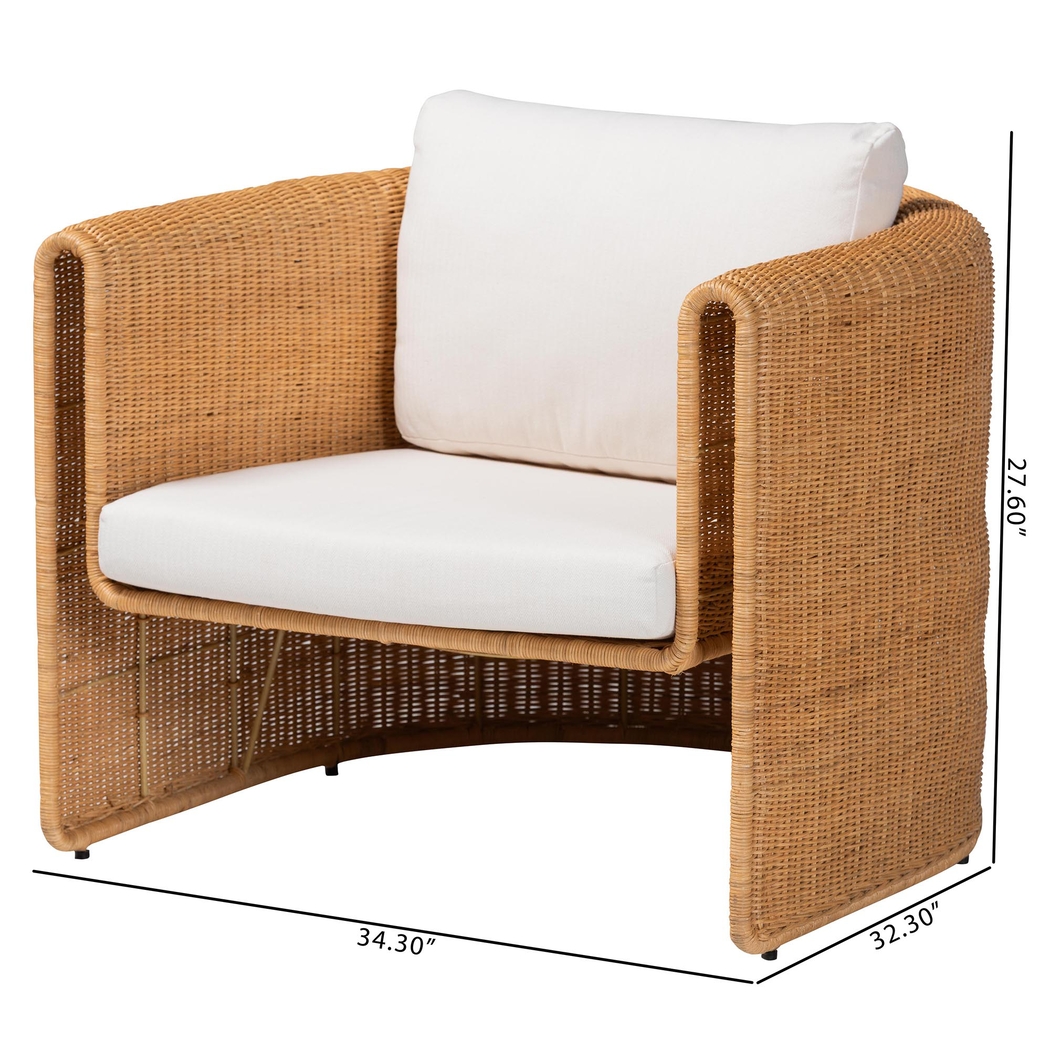 Rushcorp Brown Accent Chair - Thumbnail - Image 7