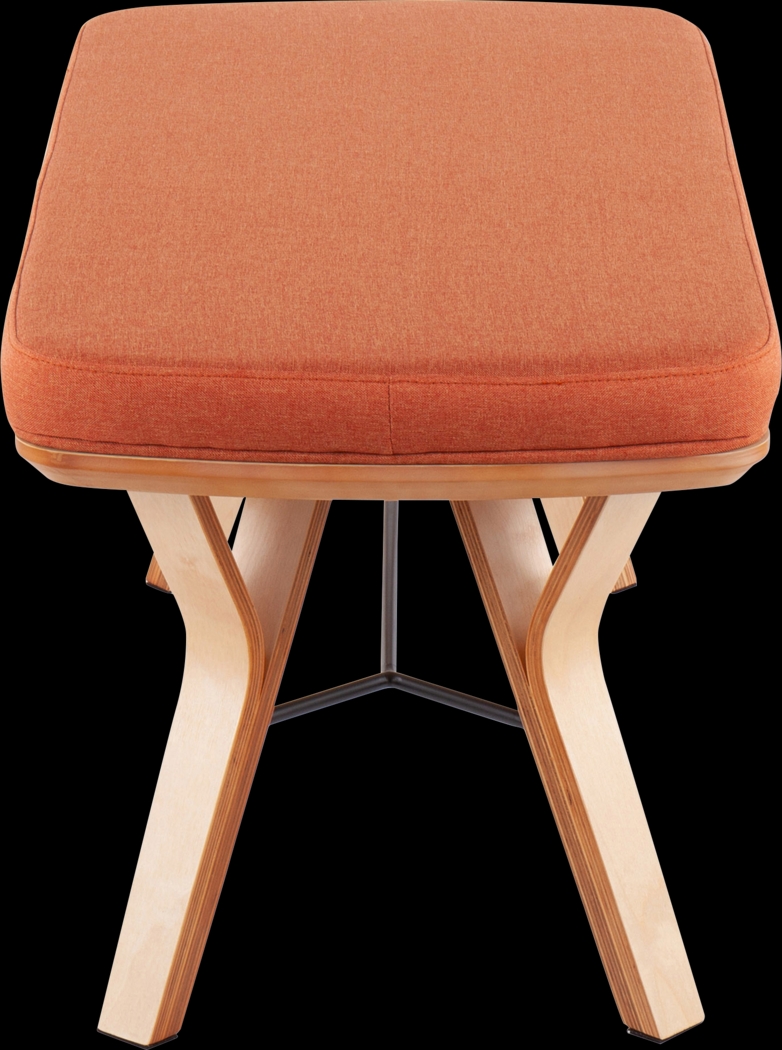 Rushworth I Orange Accent Bench - Thumbnail - Image 2