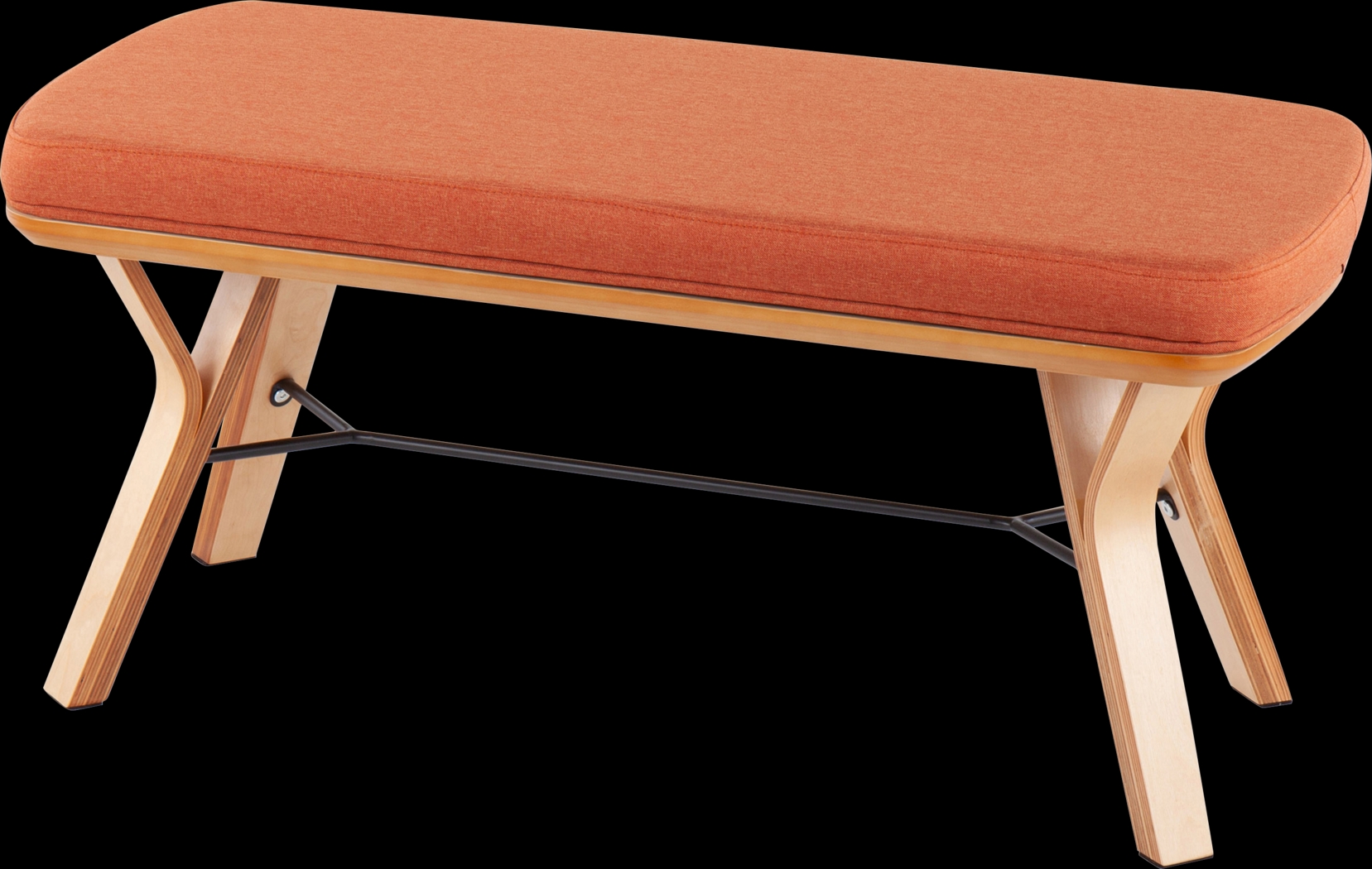 Rushworth I Orange Accent Bench - Thumbnail - Image 3